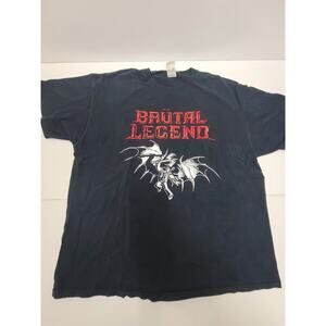Brutal Legend Shirt 2009 Tour Of Destruction Mens 2XL Black Video Game Tee